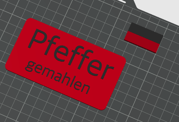 Gewürzdosen Schilder