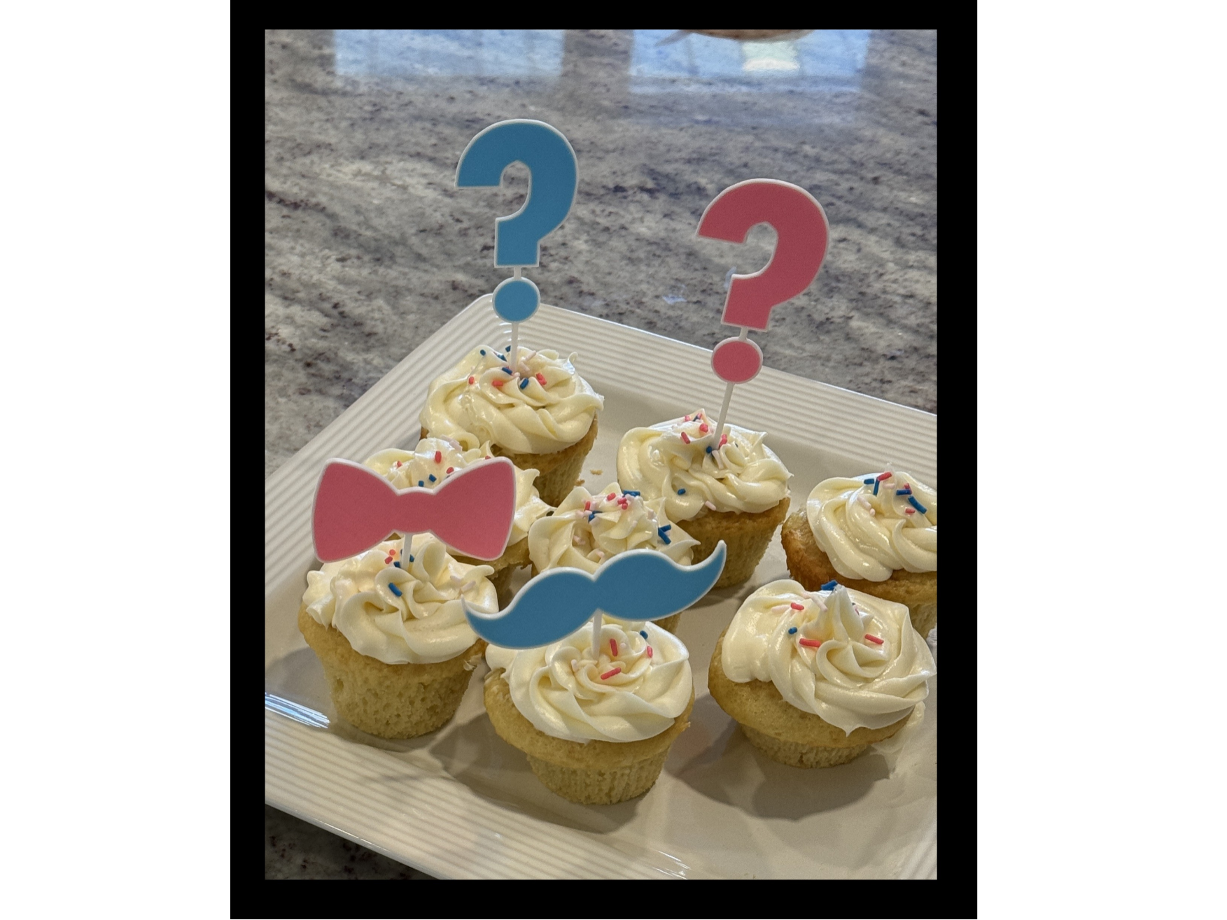 Gender Reveal Cupcake Toppers