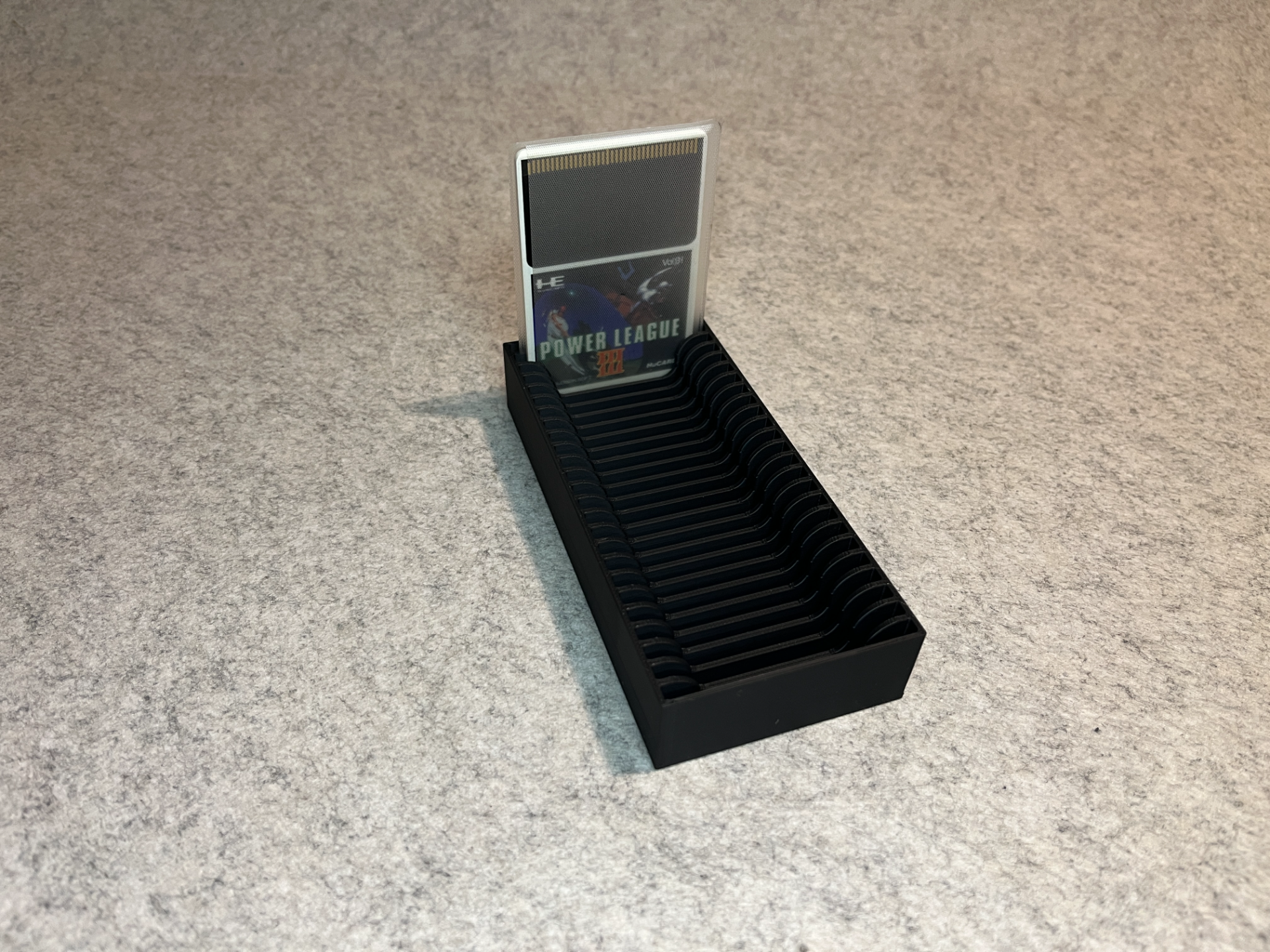 Stand holder for PC-Engine HU-card