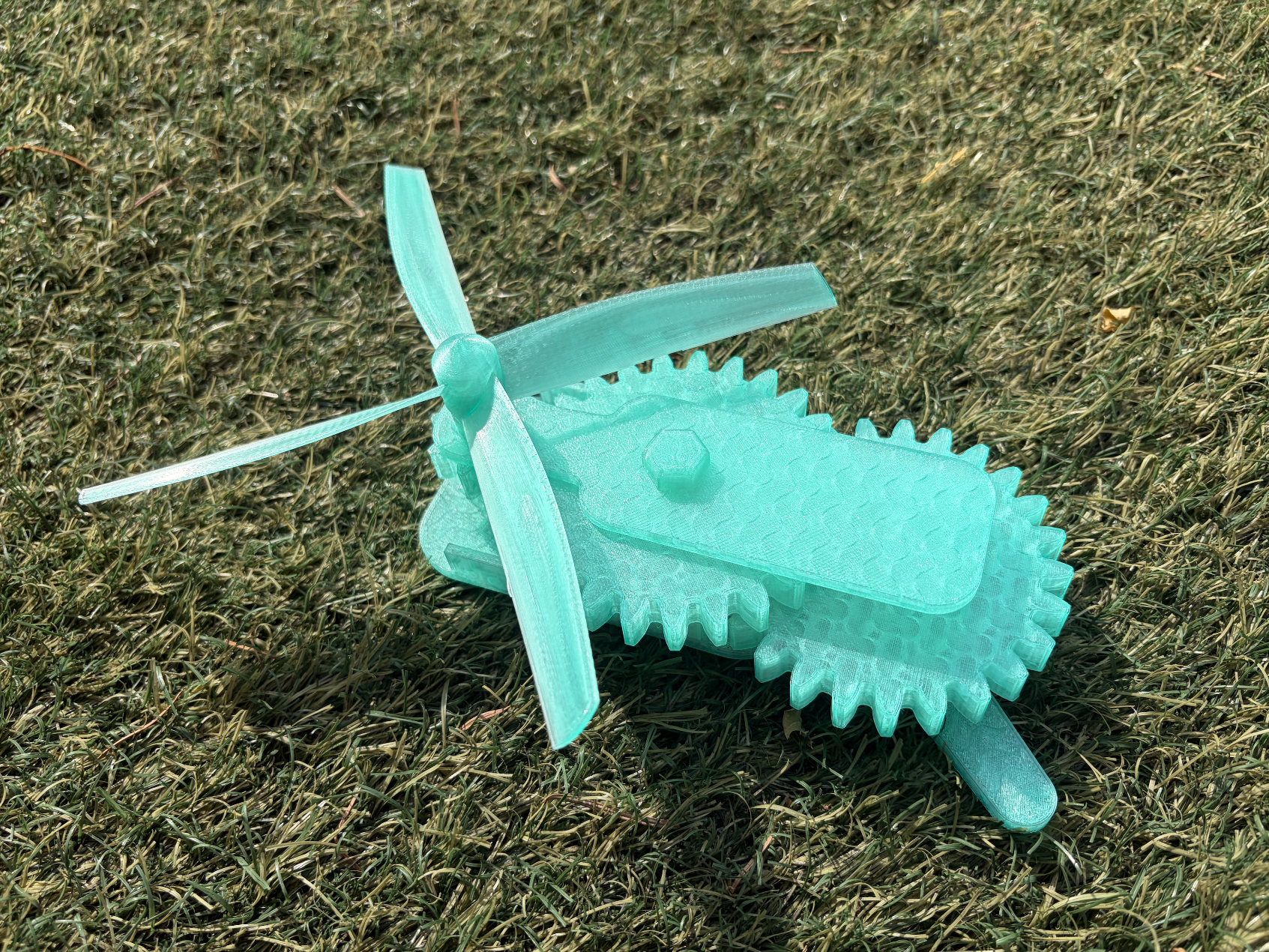 Hand-Cranked Fan | 10:1 Gearbox