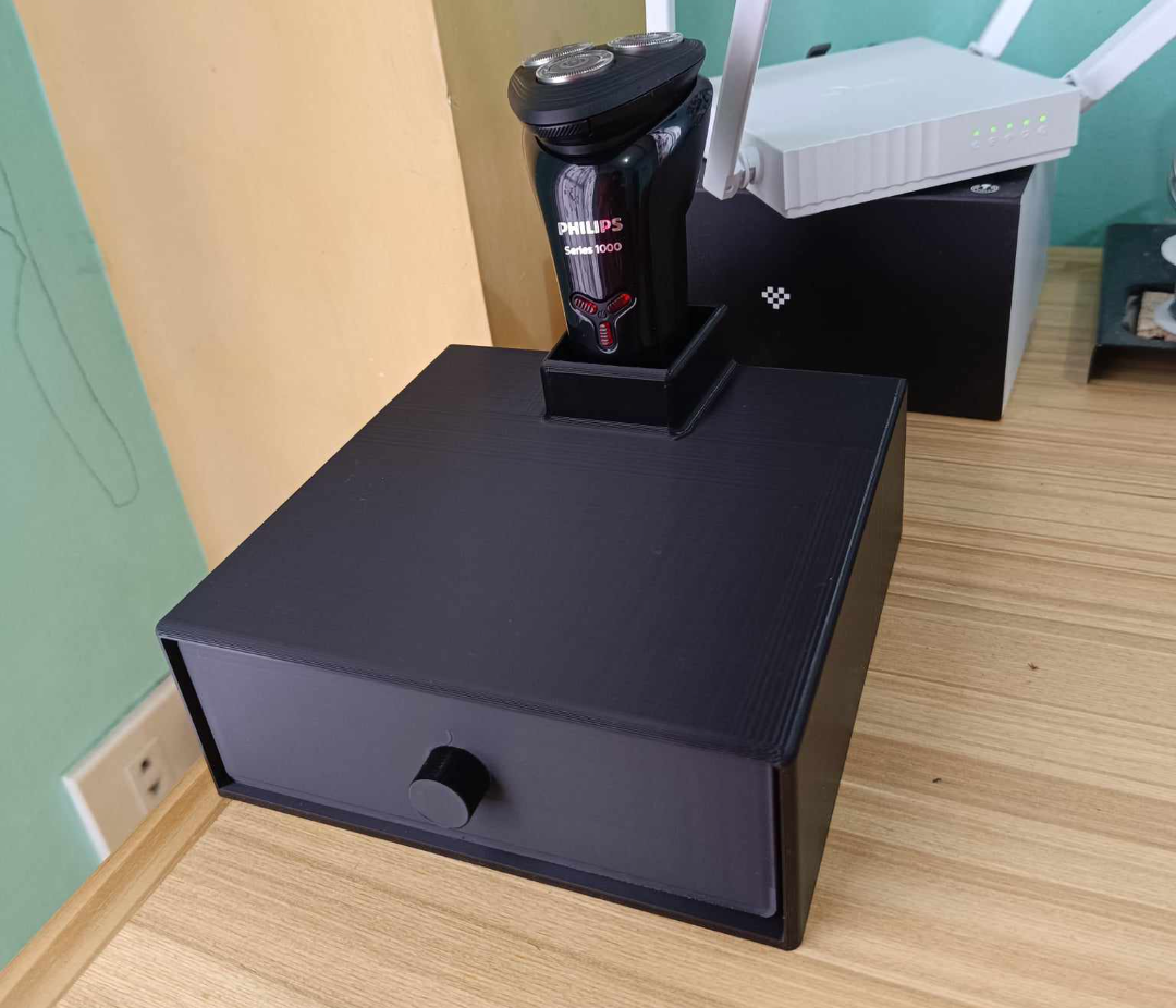 Electric Shaver Holder with Compartment