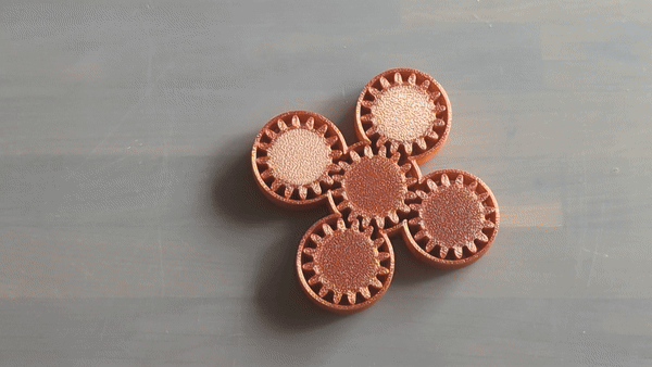5 Gear Compact Fidget Spinner