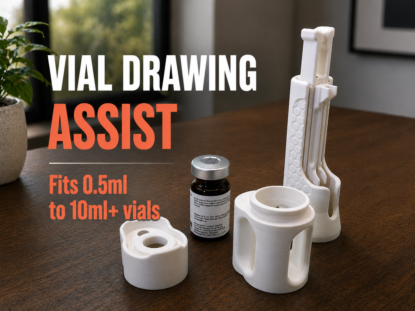 Vial Drawing Assist fits all 0.5ml to 10ml+