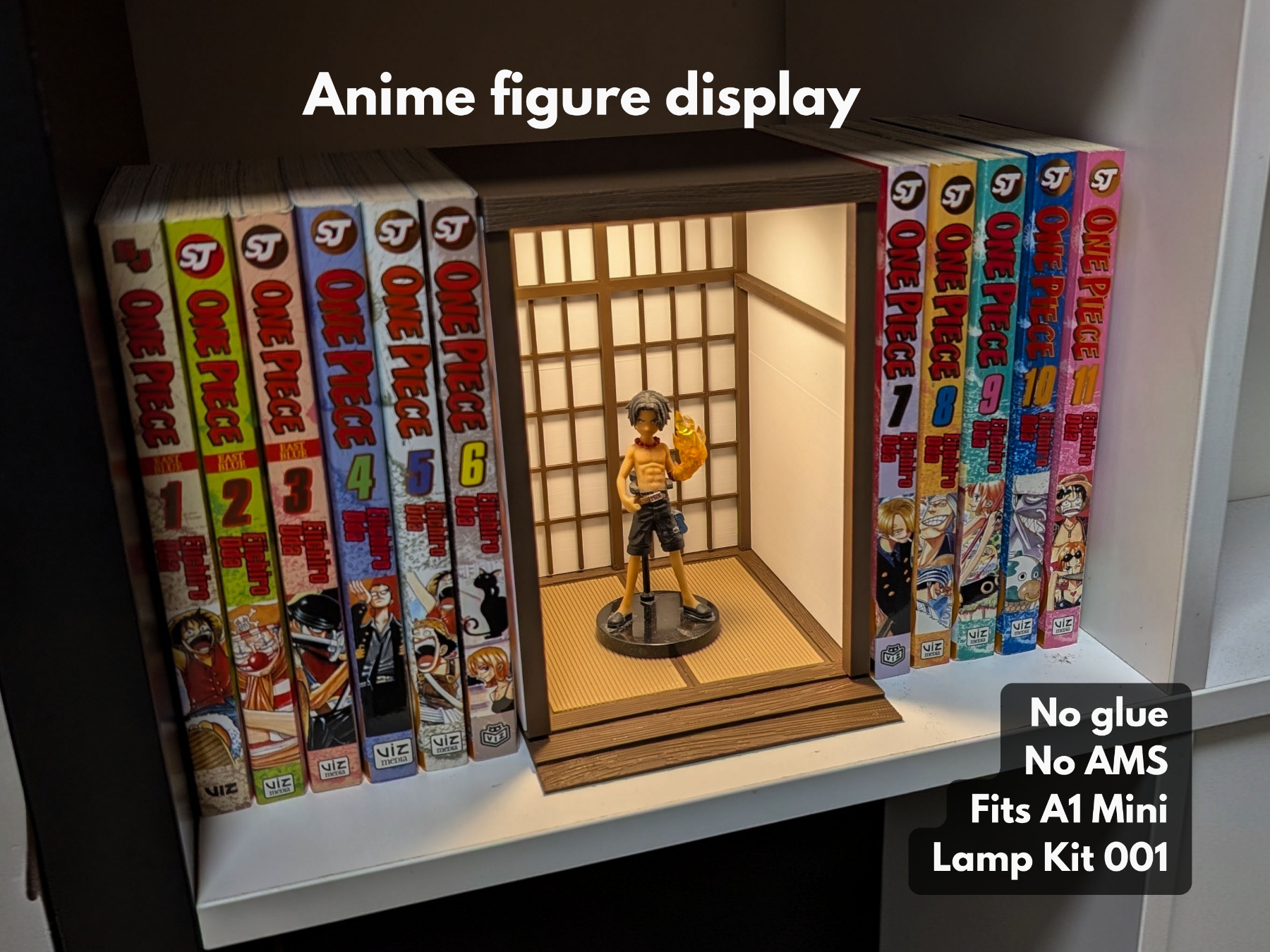 Anime Figure Display - Book Nook for mangas
