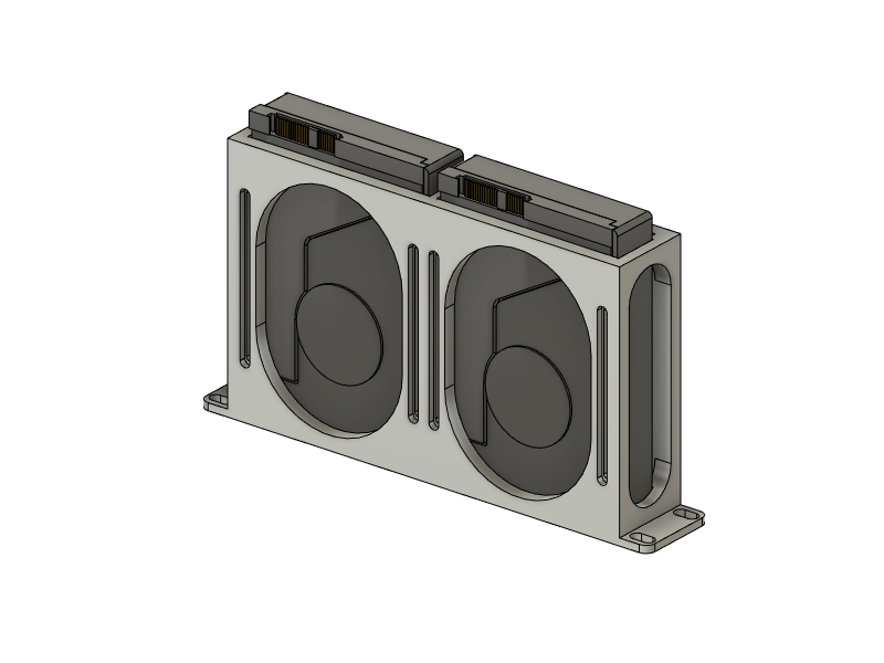 10-inch Rack Mount for 2x 3.5 HDD