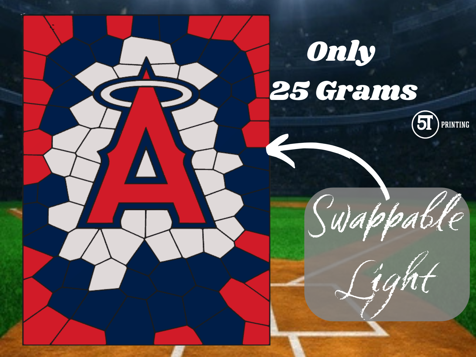 Los Angeles Angels light (swappable glass)