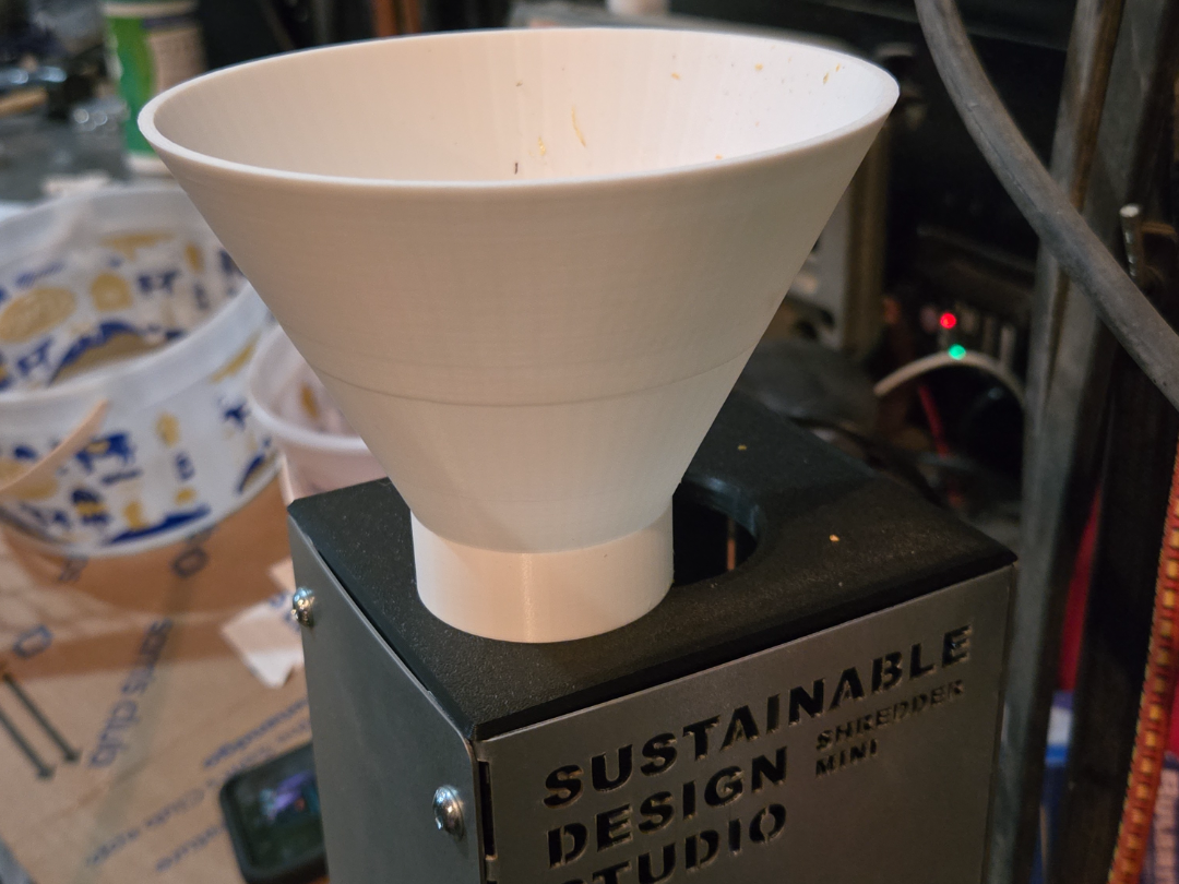 Funnel for Sustainable Design Studio Shredder