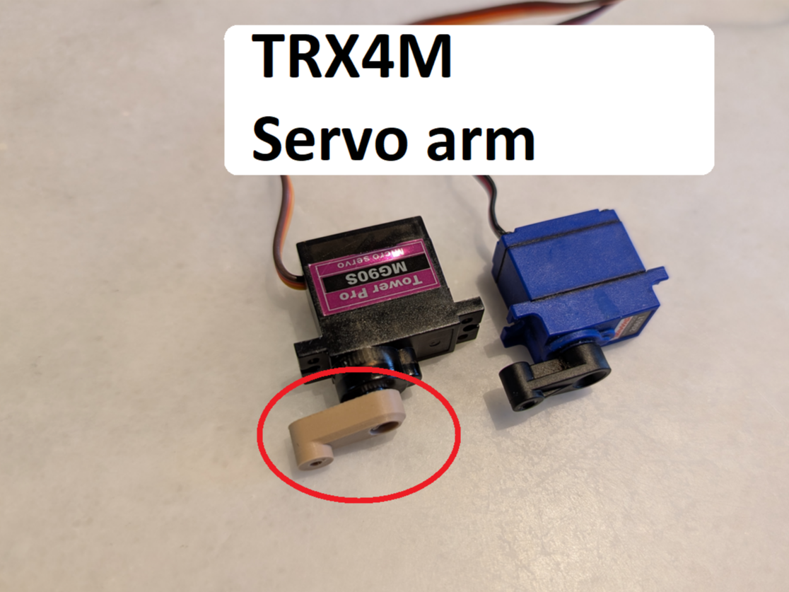 TRX4M servo upgrade MG90S