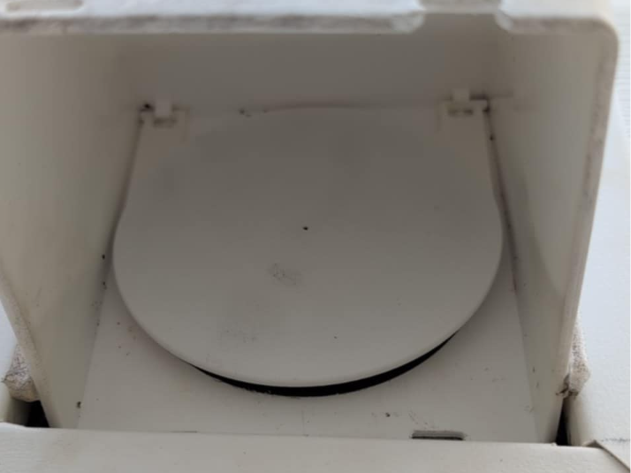 Exhaust Fan Vent Flap Cover exterior