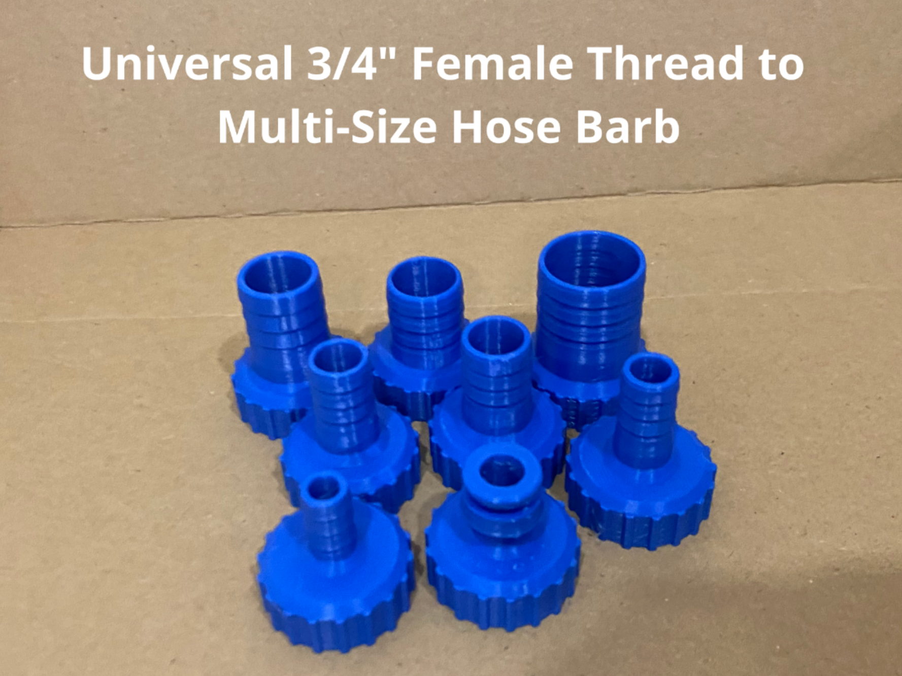 3/4" Thread to Multi-Size Hose Adapter