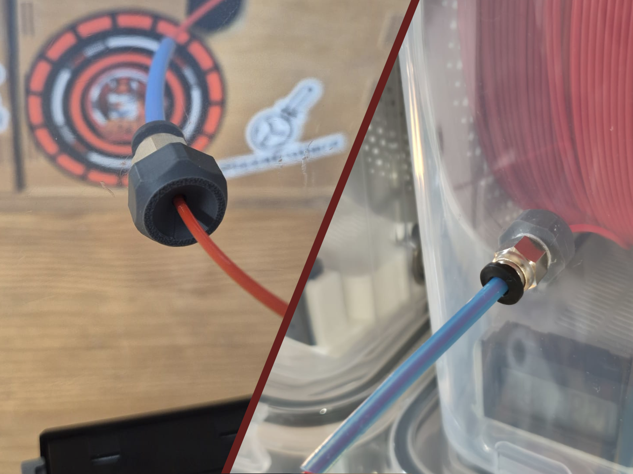 PC4-M10 Nut + Filament Funnel for DIY Dry Box