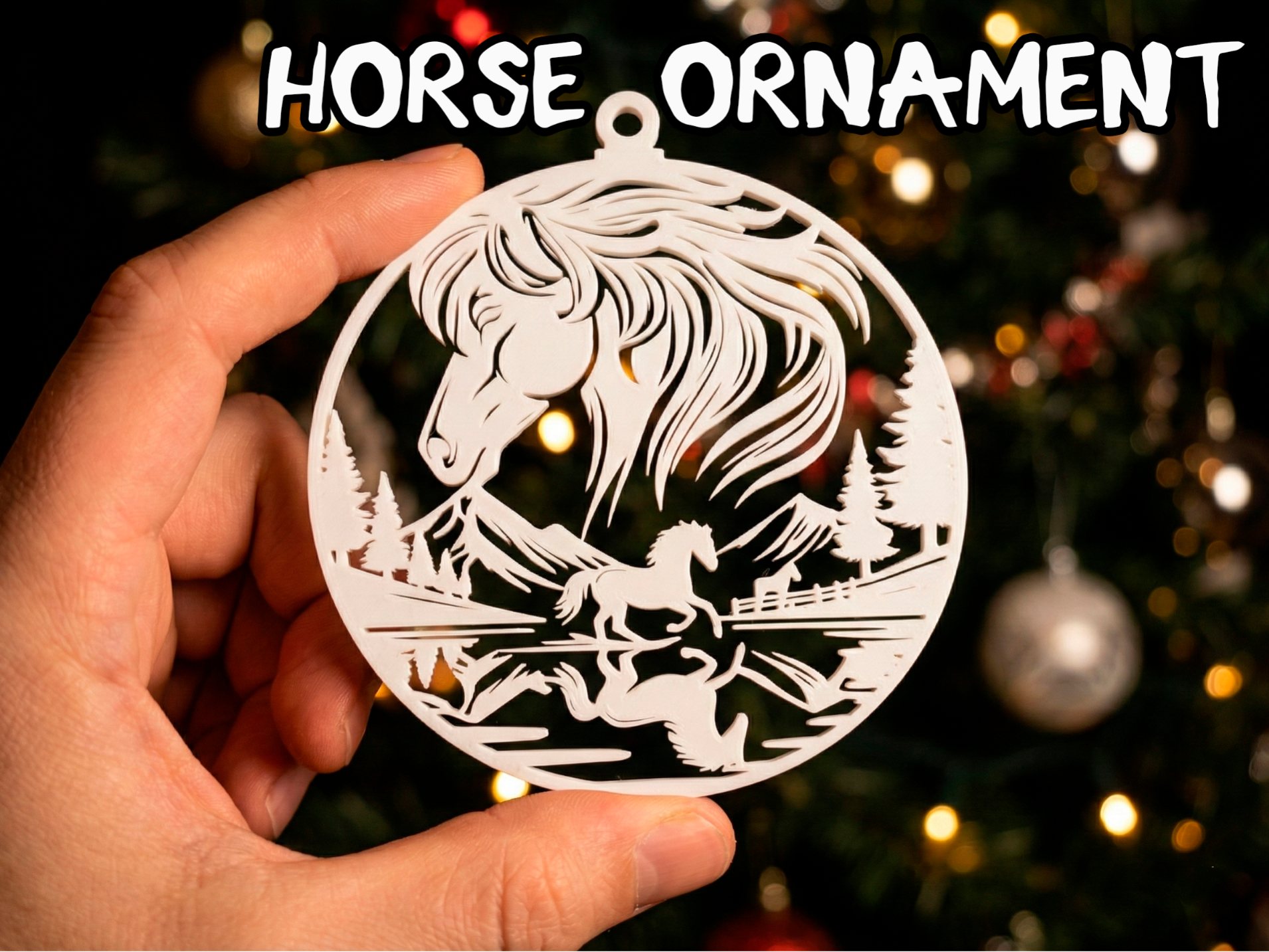 Horse ornament of 2026 Year