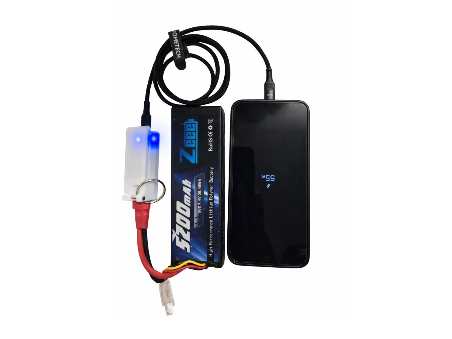 XT60 → Tup-C  Charger Adapter (Compact Version)
