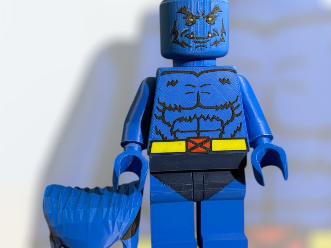 Beast From X-men Jumbo 8 1/4" tall