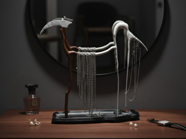 Reaper Crane — A Mystical Jewelry Stand