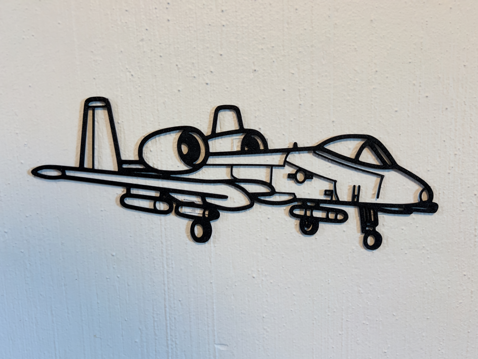 2D Wall Art of A-10 ThunderbolT (LARGE)