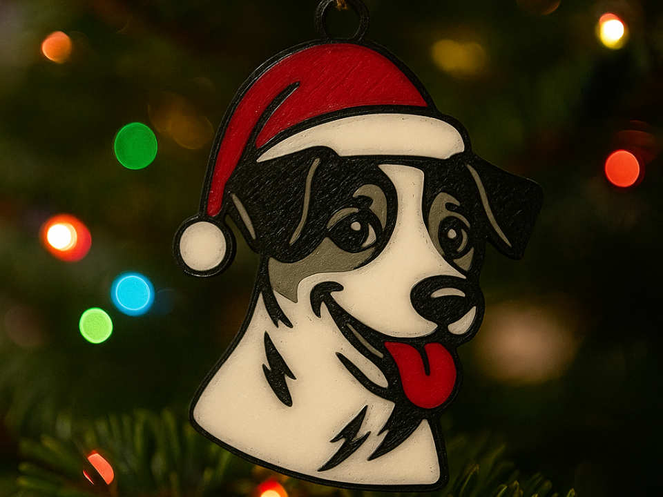 Jack Russell Terrier Christmas Ornament