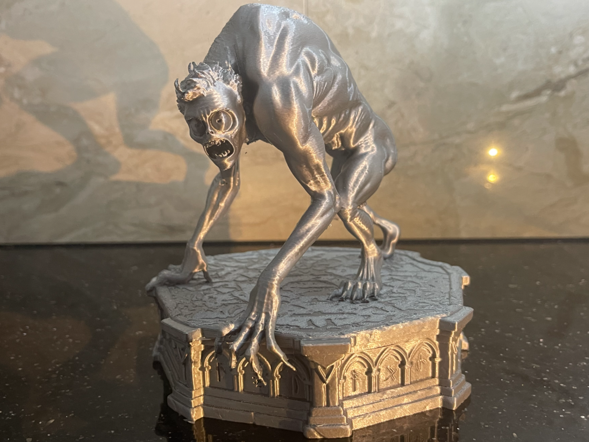 The Hyde Monster Statue - Wednesday Fan Art