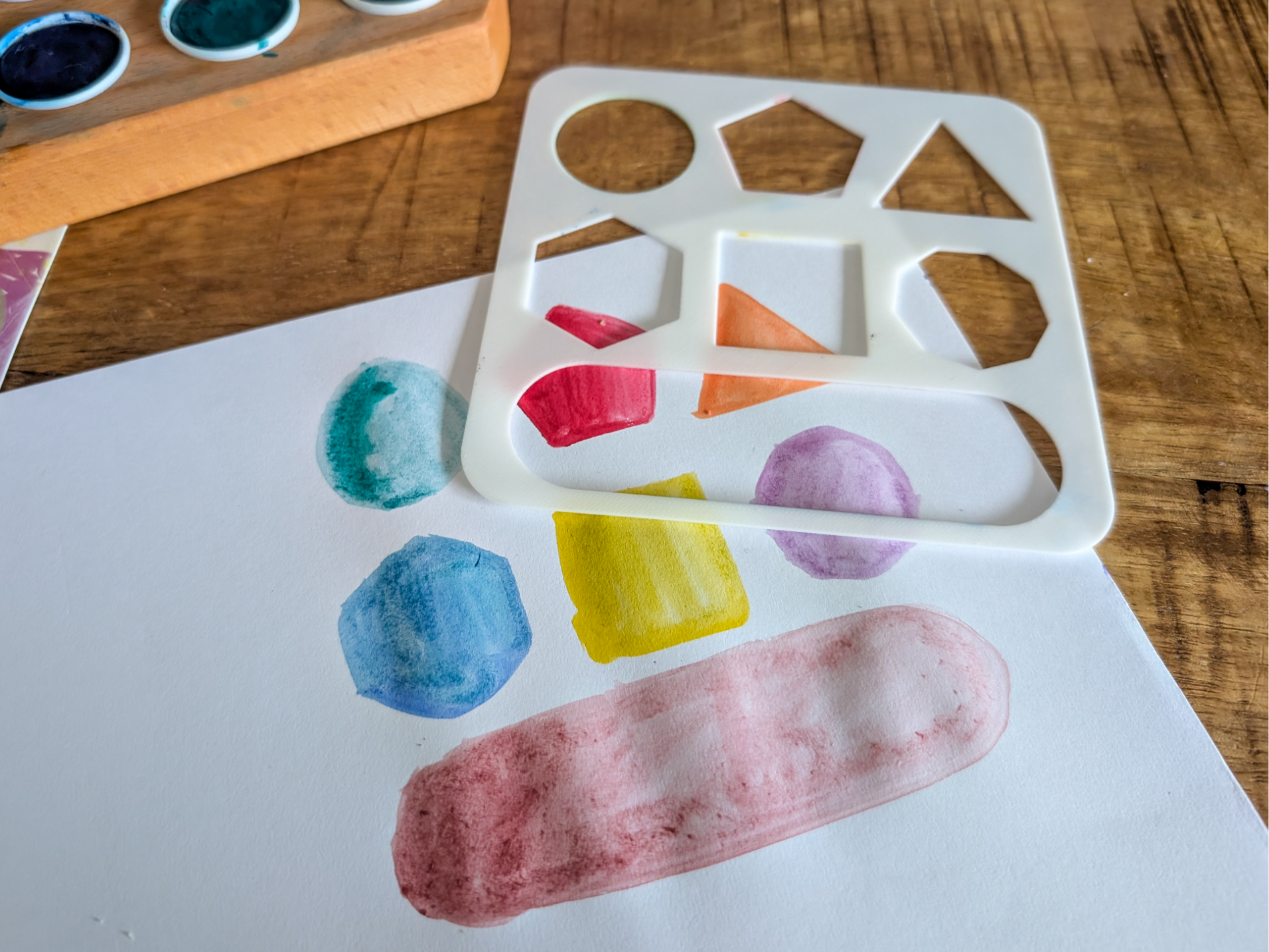 Basic Primitive Shapes Art Stencil Kit
