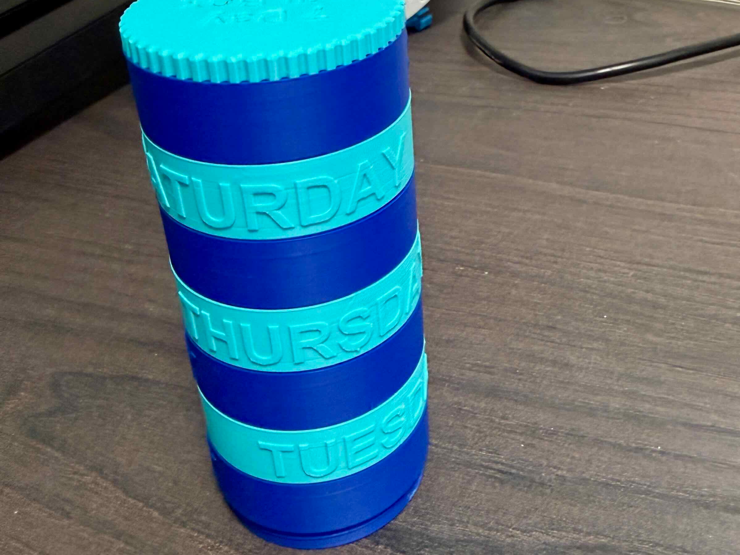 Screw Together Pill Box (7 Day Supply)