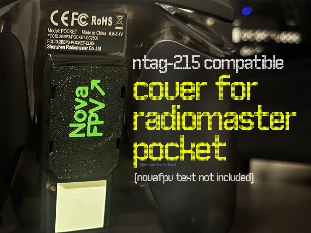 Radiomaster Pocket NTAG-215 Module Bay Cover 