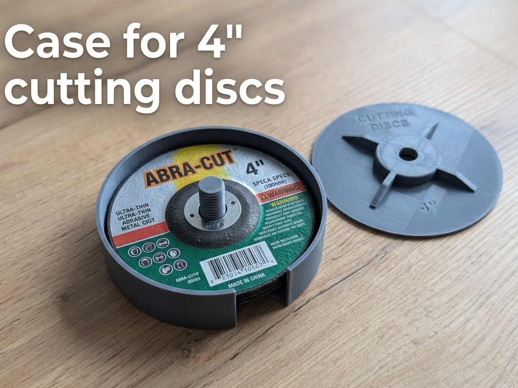 Screw-Lock container for 4" (100mm) Cutting Discs