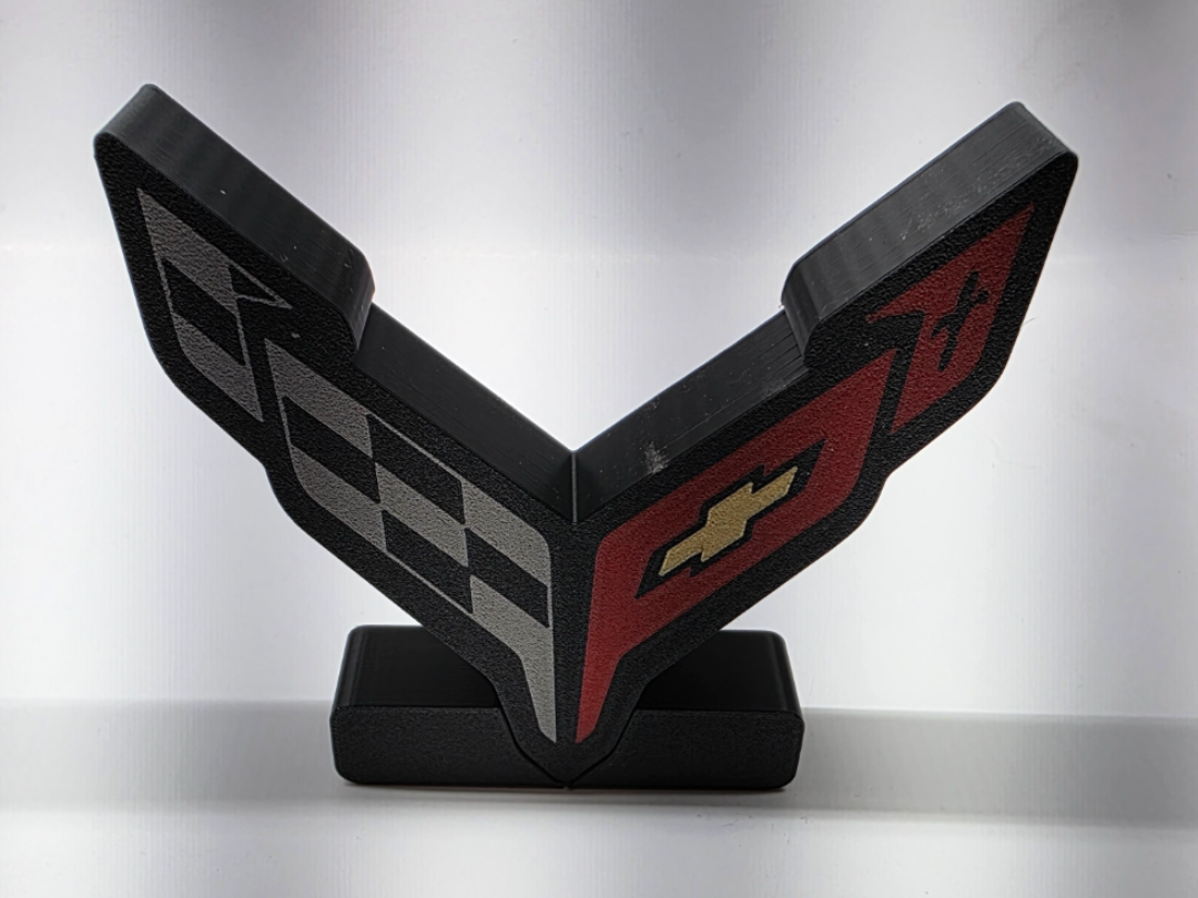 corvette c8 logo lightbox