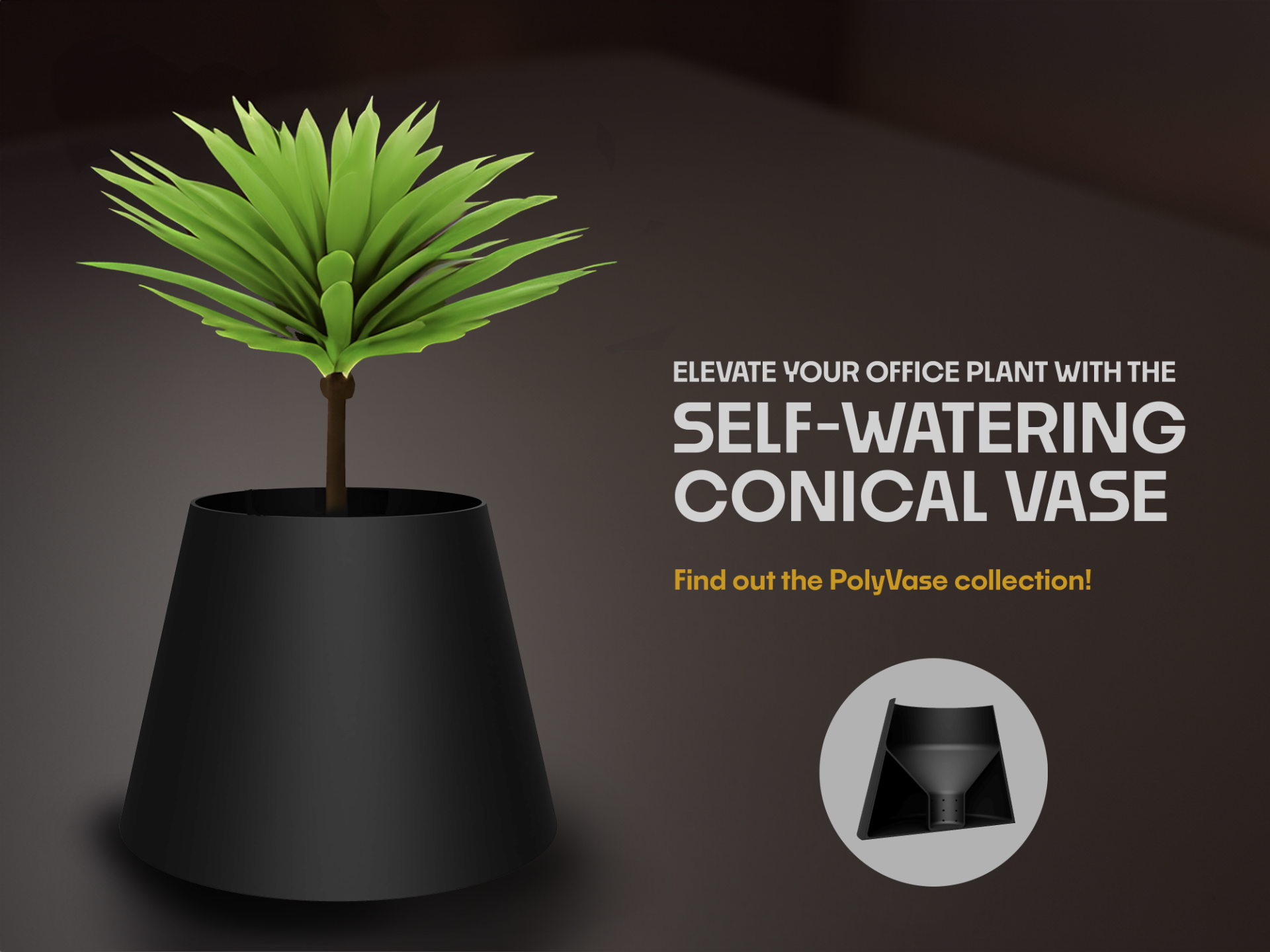 Self-Watering ConicalVase
