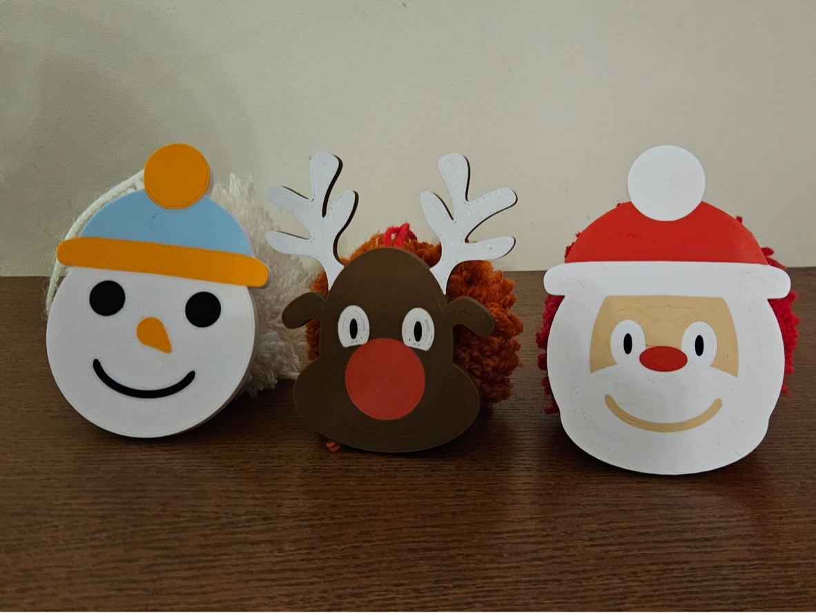 Christmas Pompom Decorations