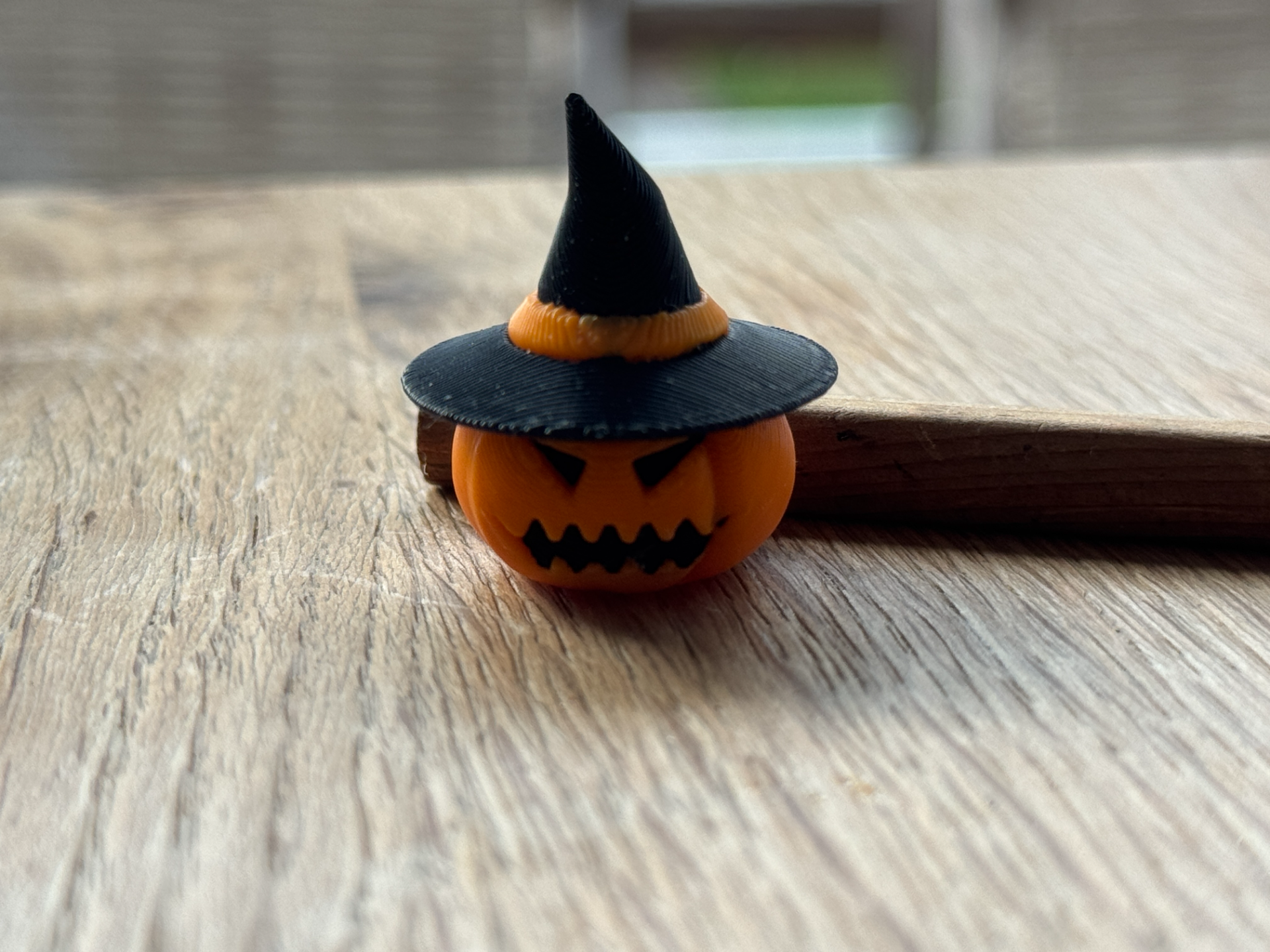 Haloween Pumpkin with Witchhat