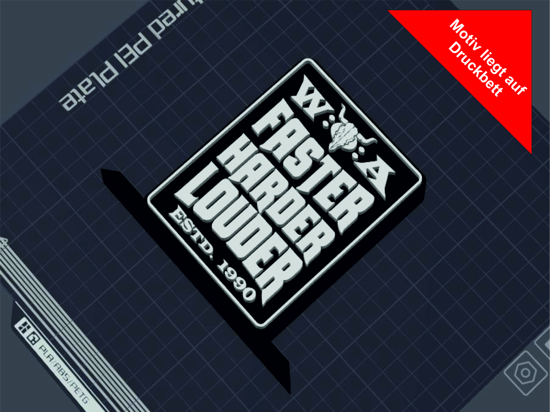Wacken Faster Harder Louder Logo  Table Stand