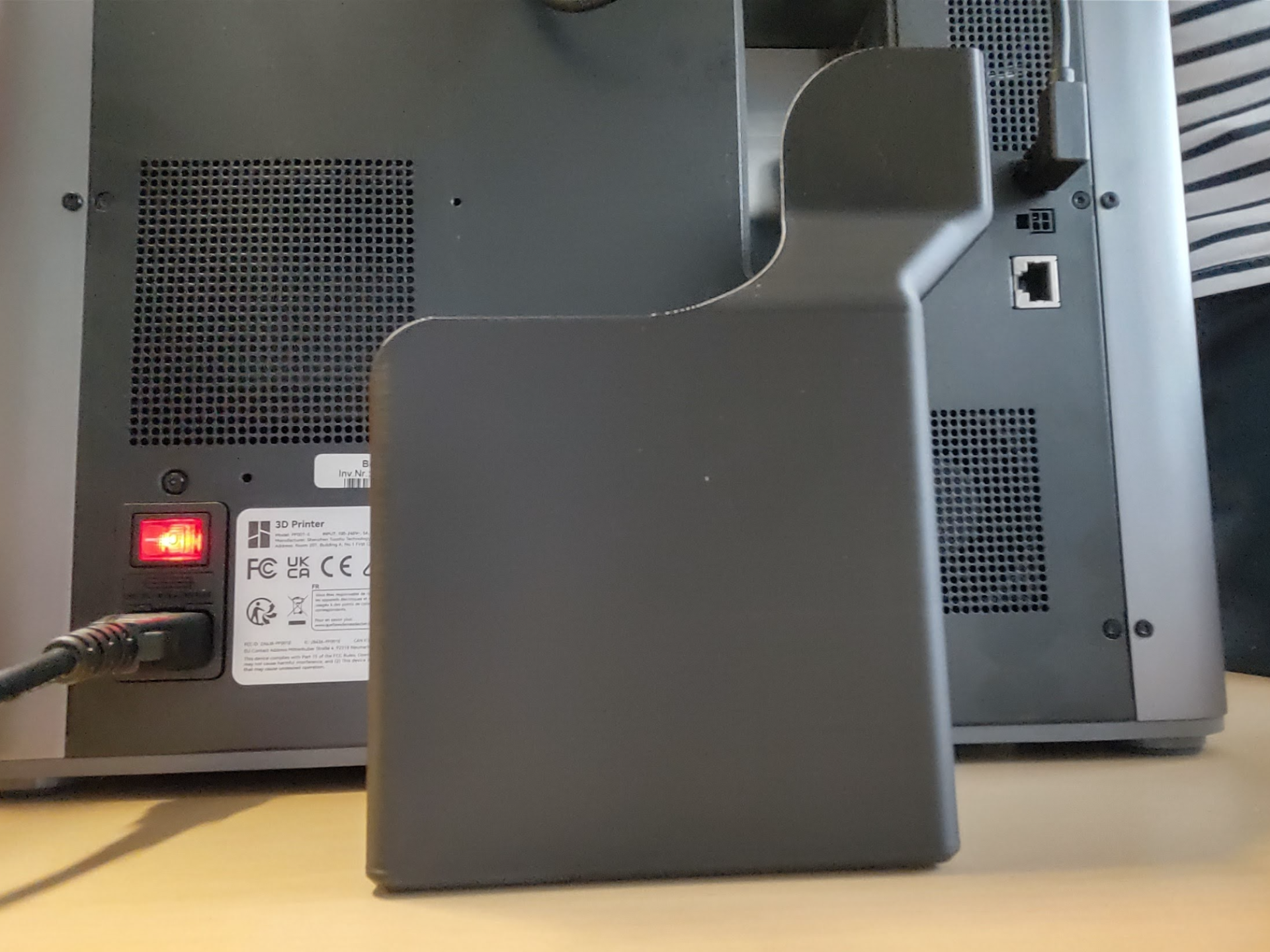 X1E Filament Poop Chute