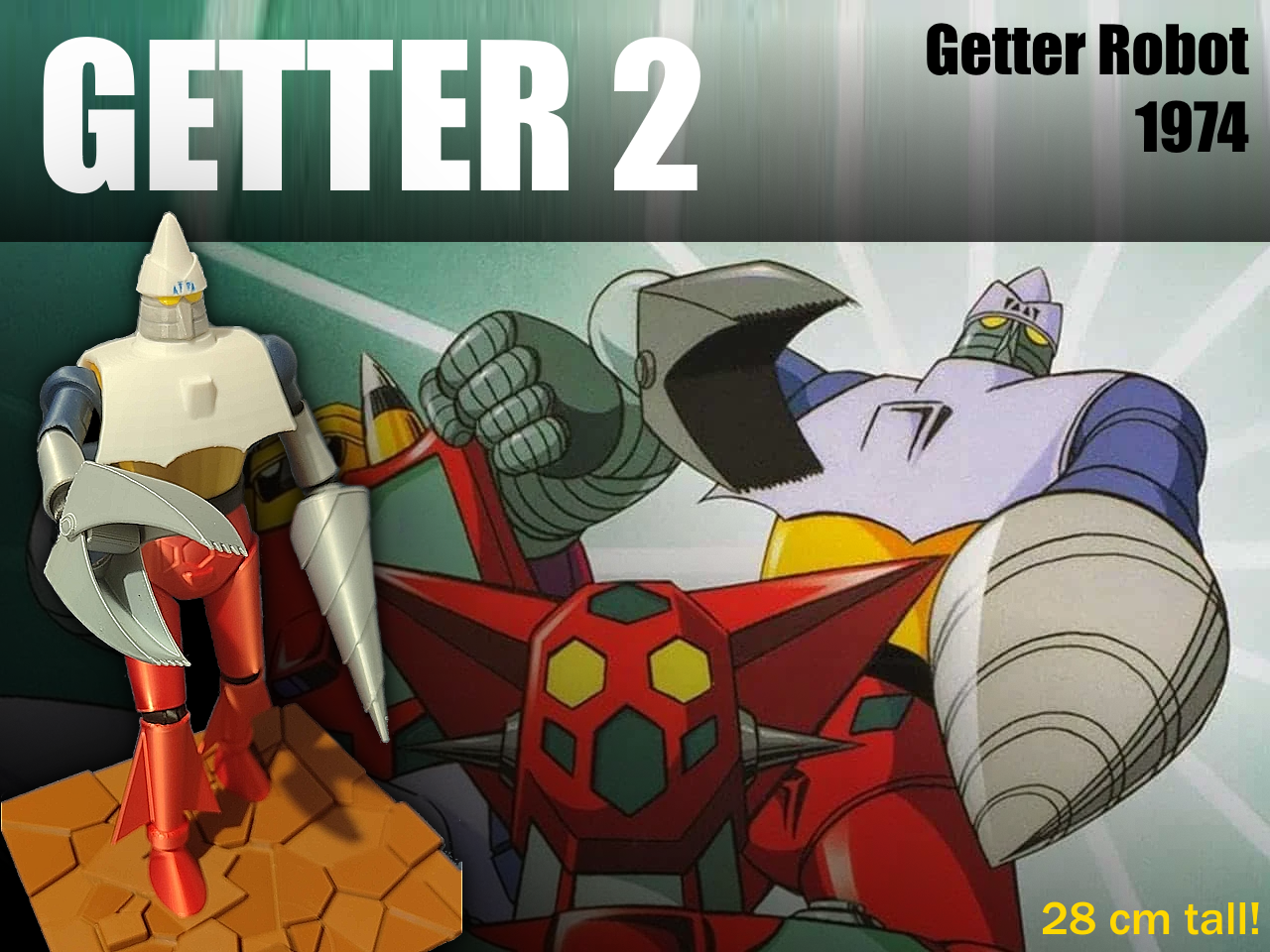 GETTER ROBOT - GETTER 2 - Space Robot - Anime 1974