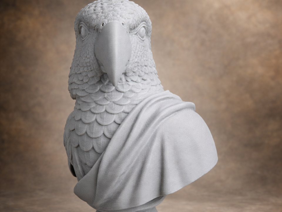 Pappagallo Agapornis - Statua Decorativa
