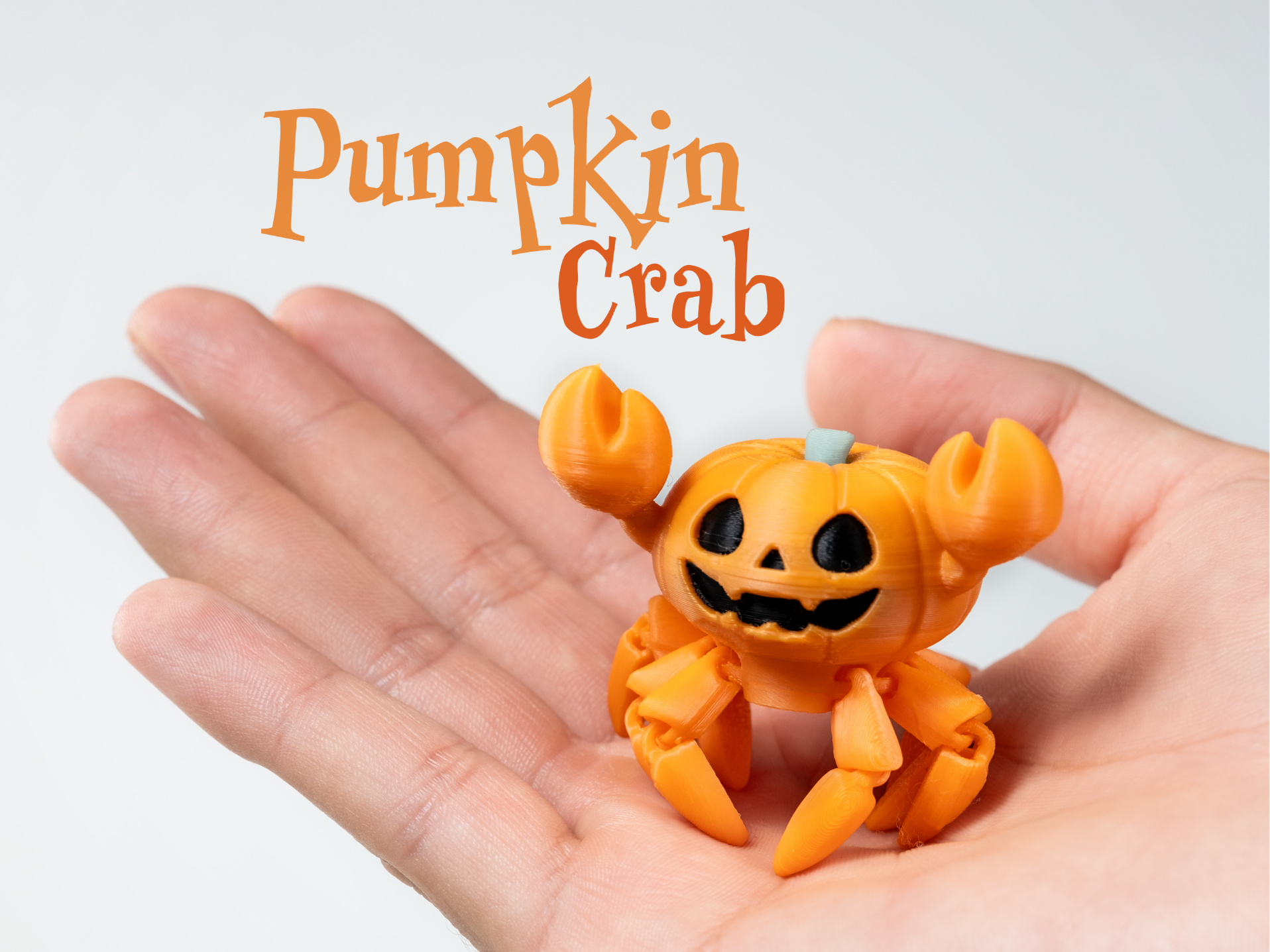 Halloween Pumpkin Crab - Articulated & Keychain