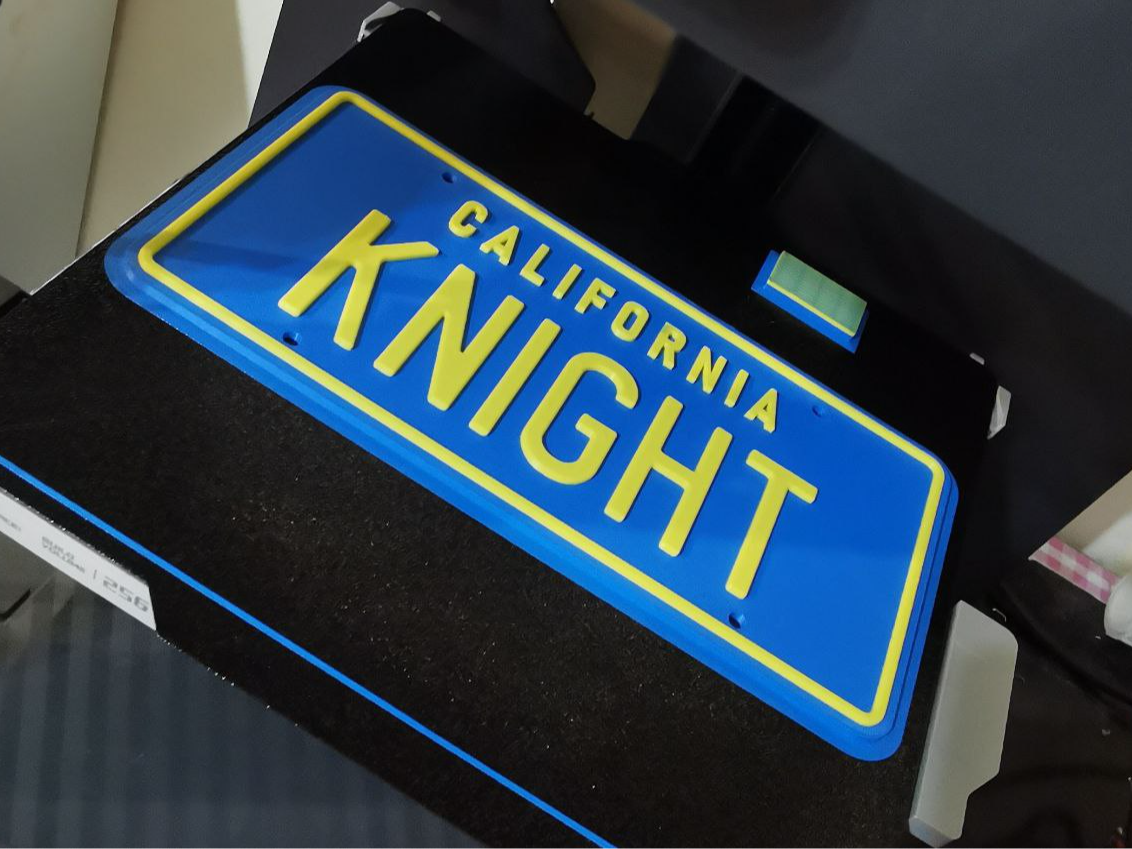 Knight Rider Plate