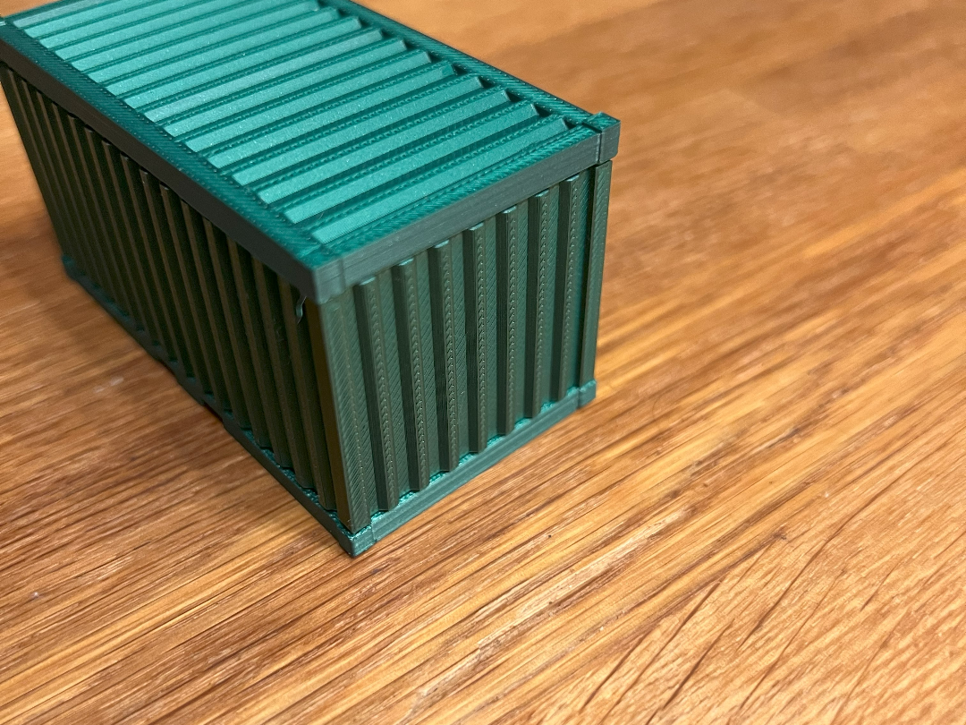 Back cover for Container 1/64 20ft diorama garage