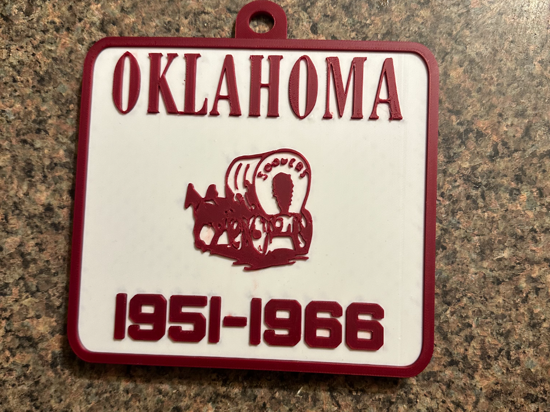 Oklahoma Sooners Classic Oversized Logo 1951-1966