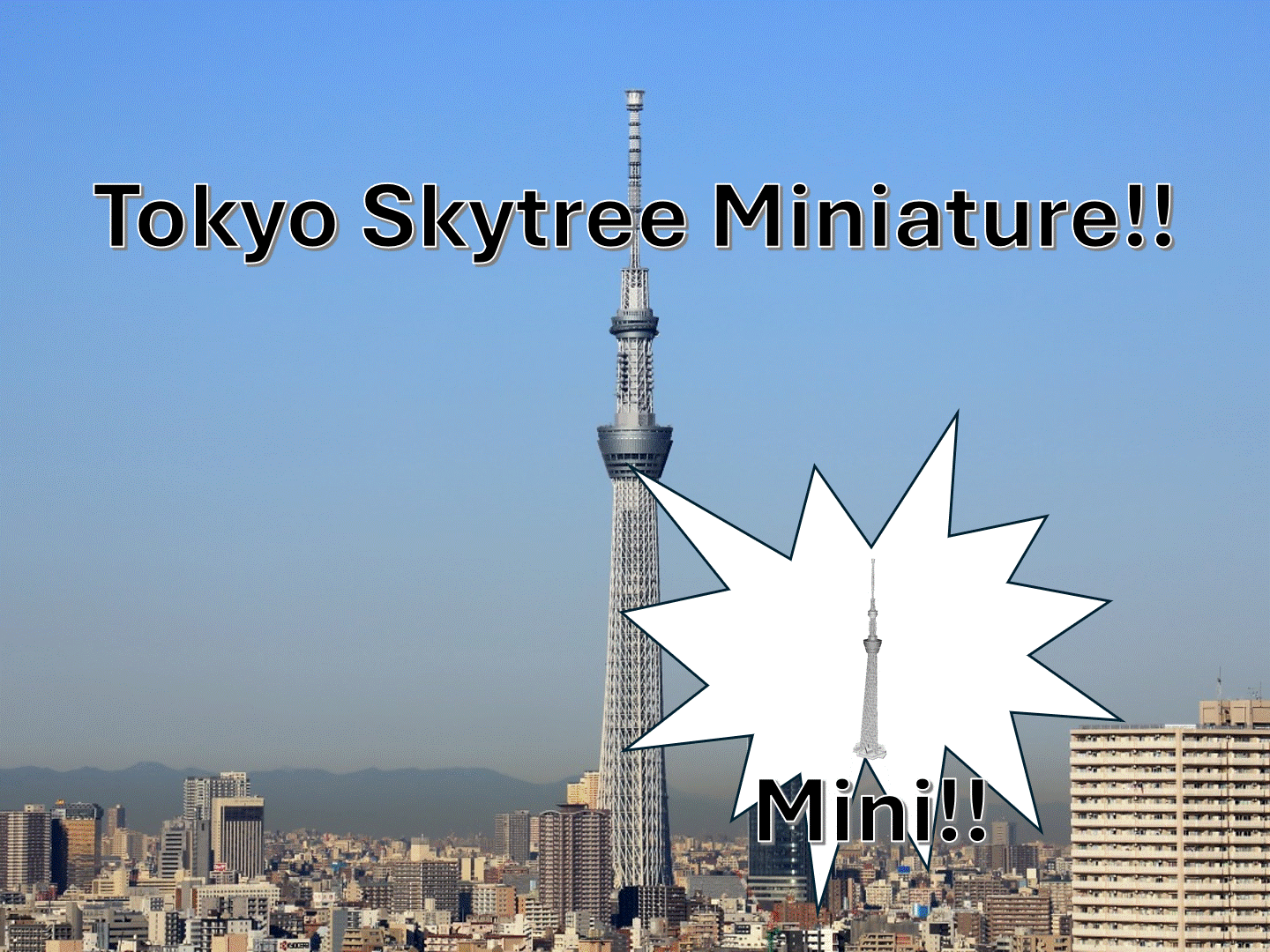 Tokyo Skytree Miniature!!Compatible with a1 mini