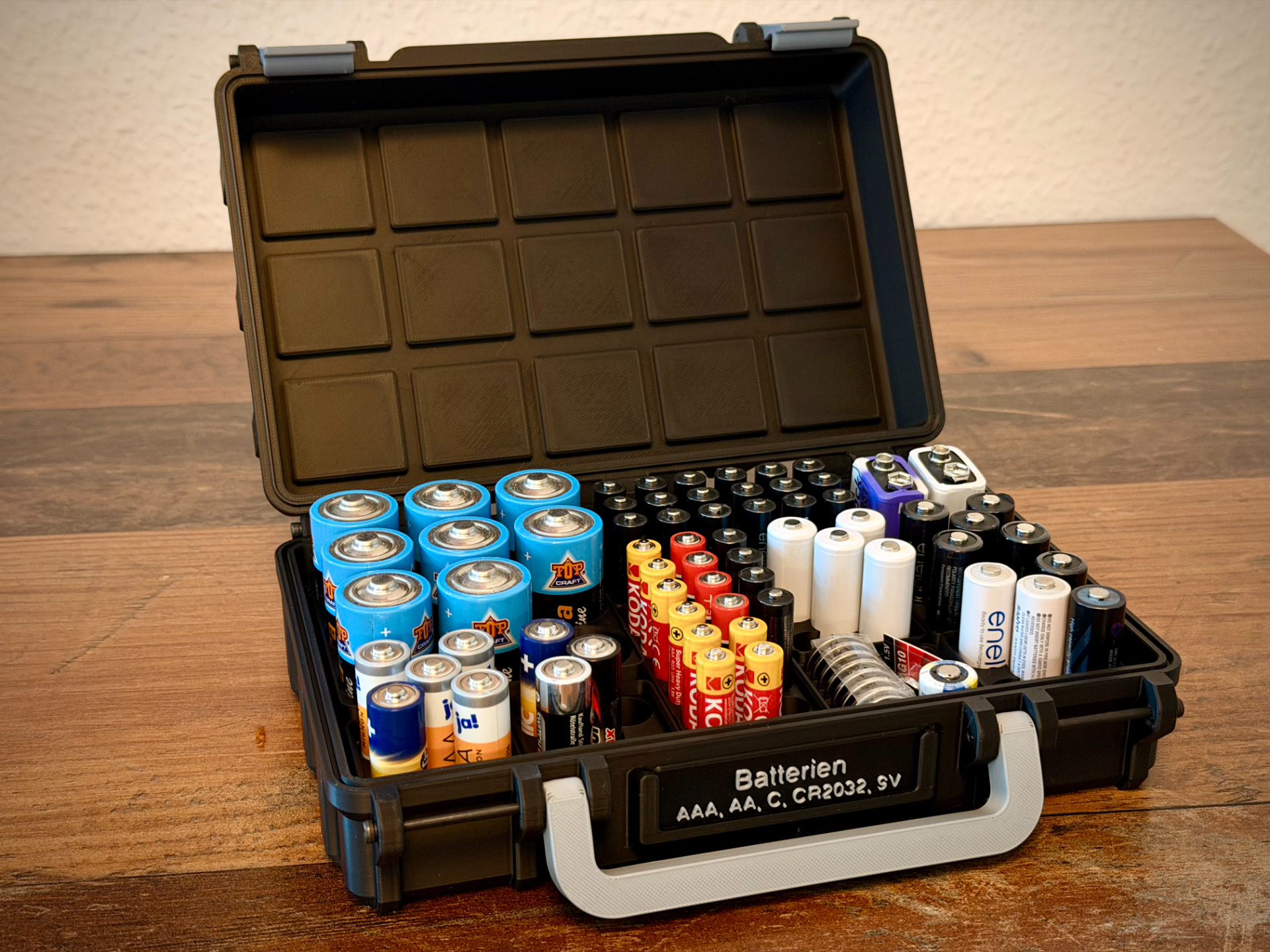 Gridfinity Battery Vault - Der ultimative Koffer
