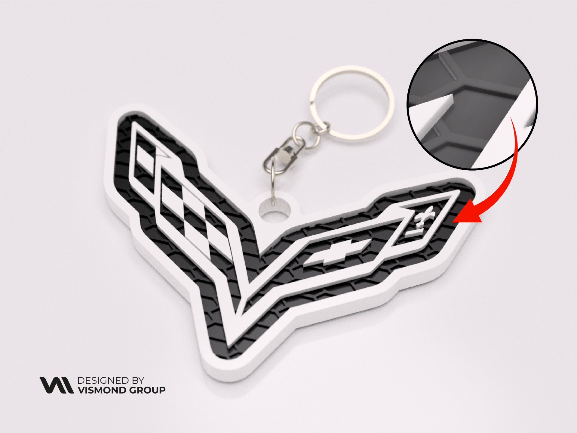 Chevrolet Corvette Keychain