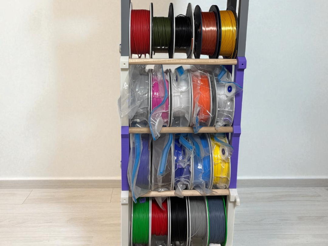 Spool Filament Rack / Storage, Modular