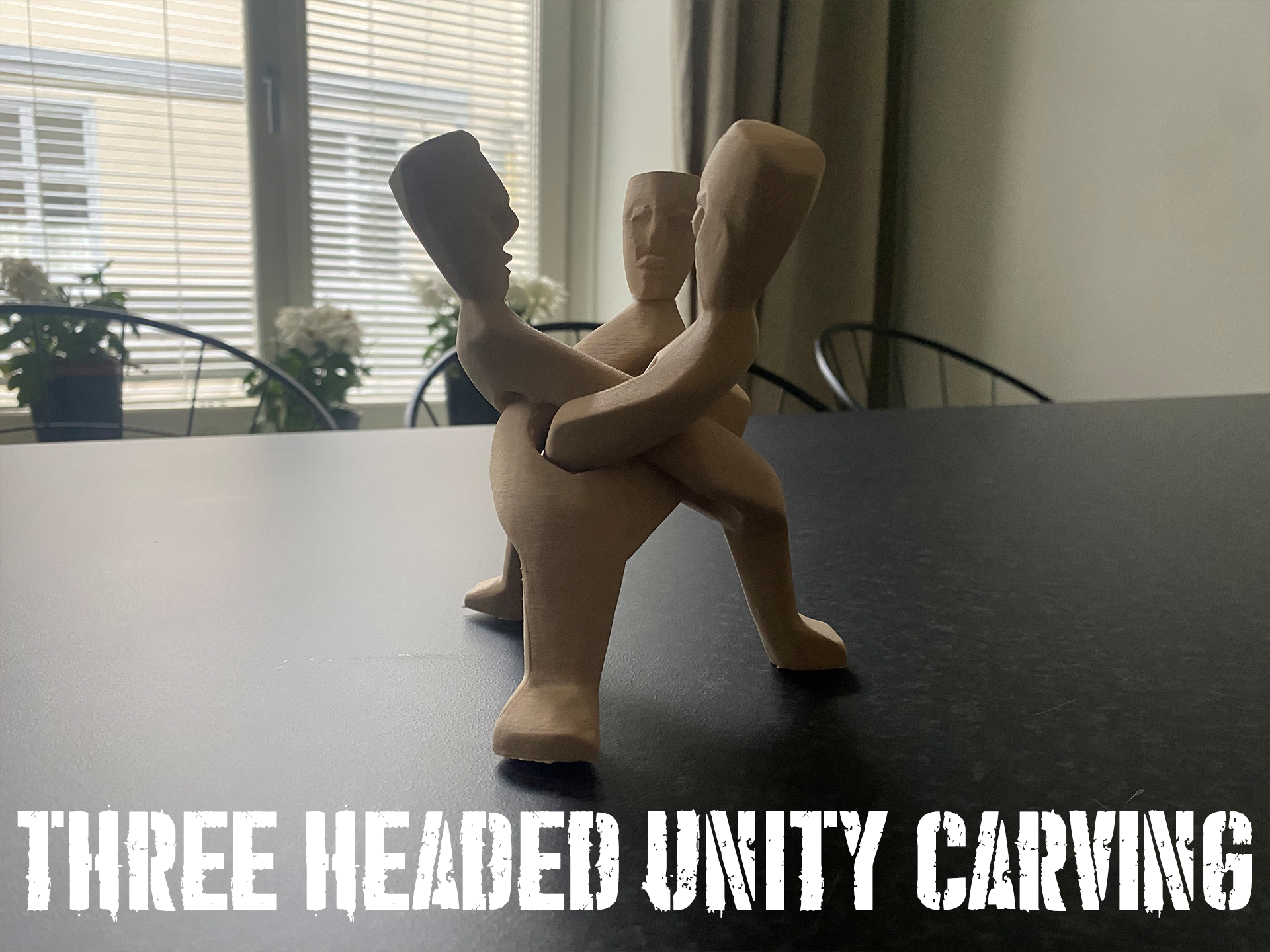 Three Headed Unity Carving - no supports