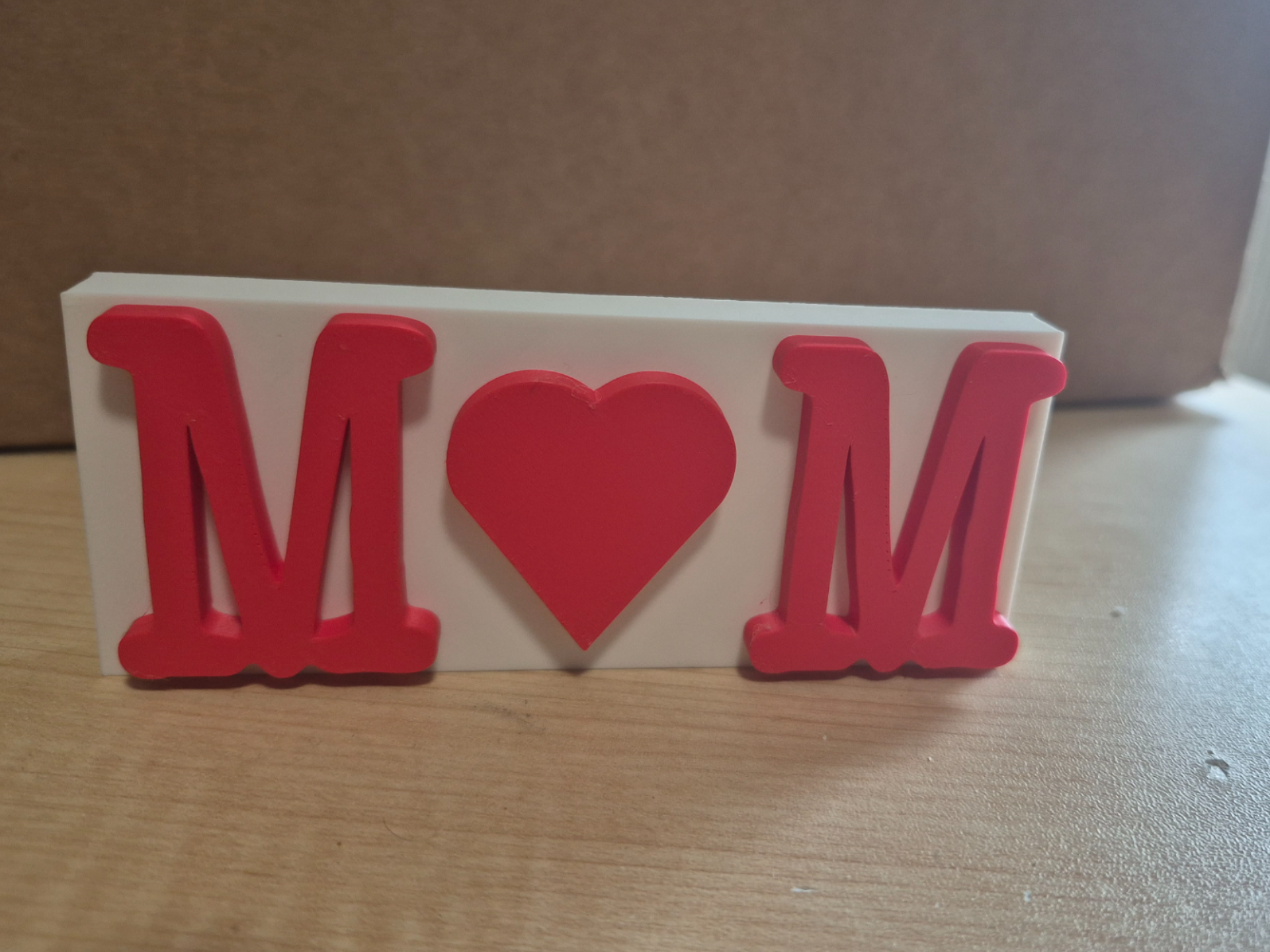 MOM heart sign decor + keychain