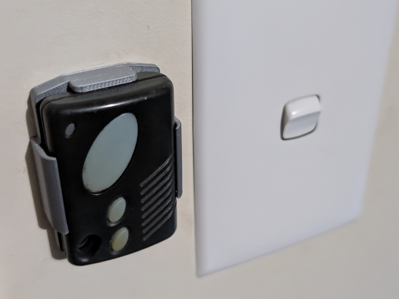 Glidermatic or Gliderol garage door remote bracket