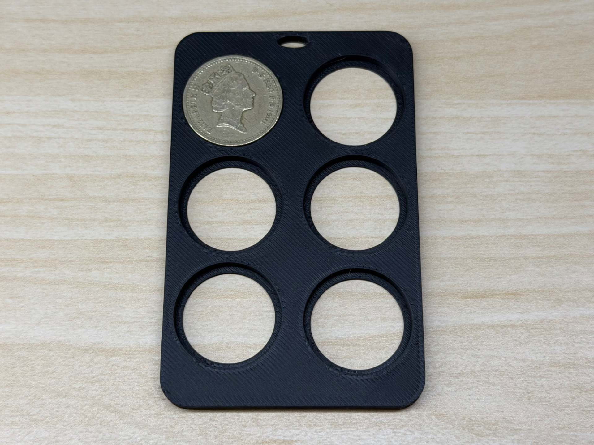 UK One Pound Coin Holder (credit card size)