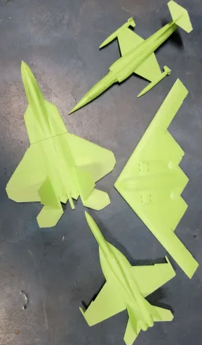 f22 f18 f104 b2 bomber
