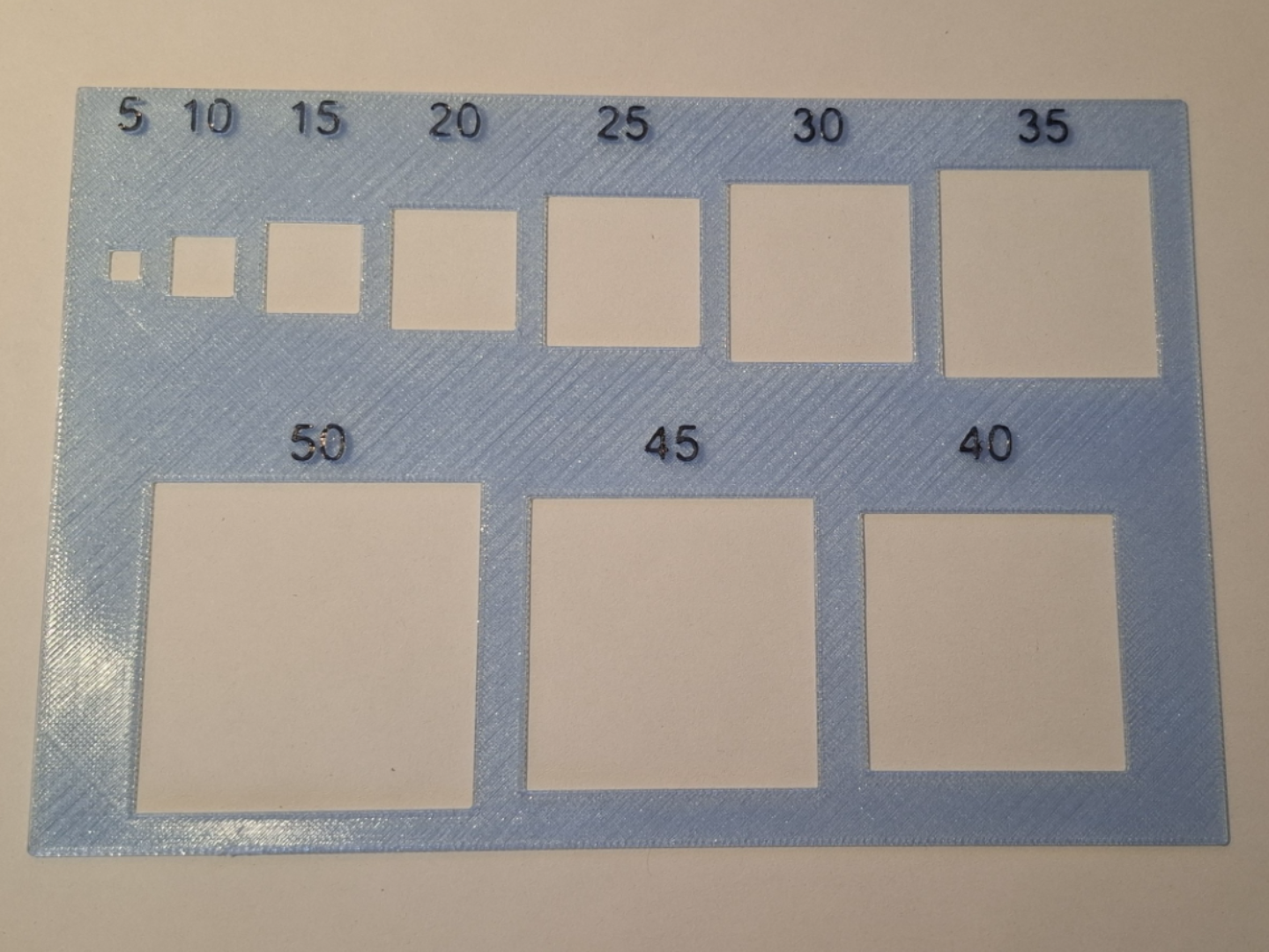 Metrische Quadrat Schablone