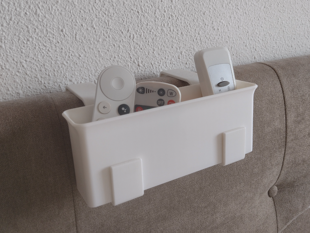 Caja organizadora para cabecera de cama