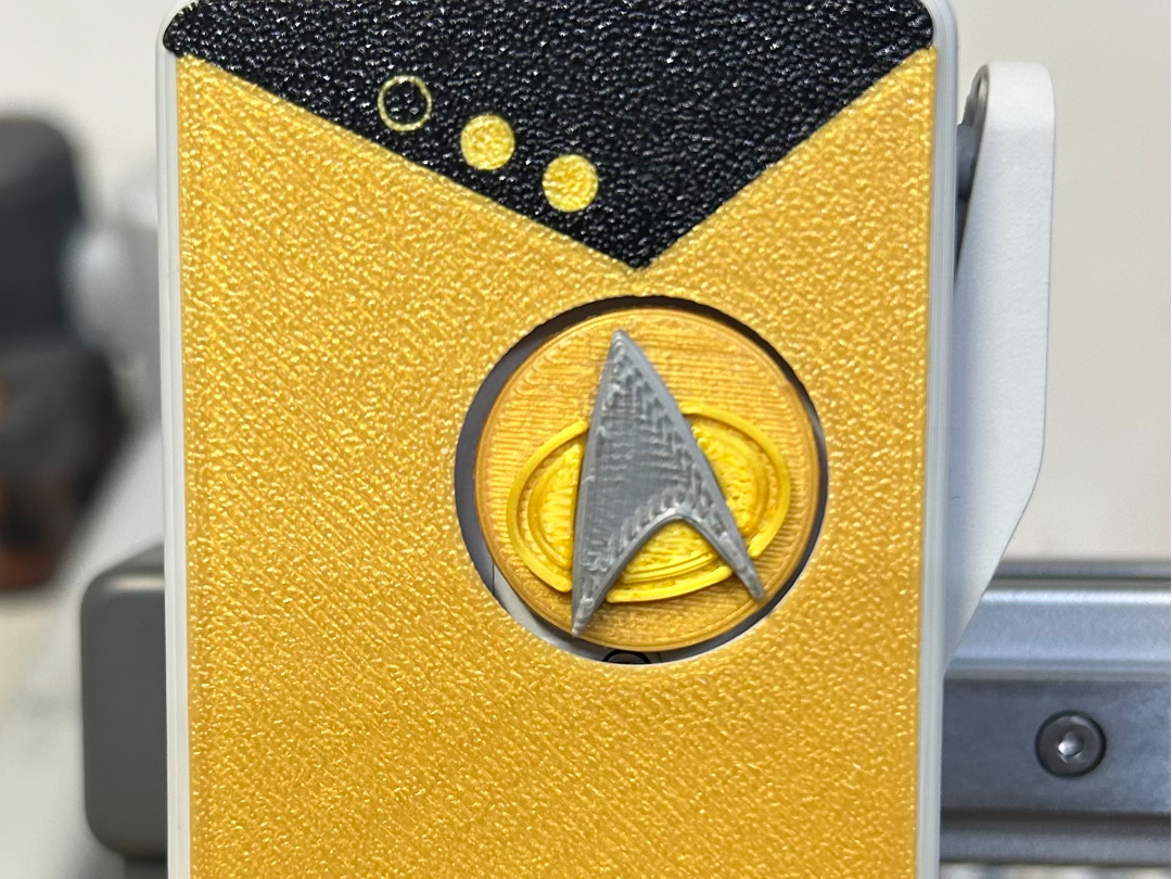 Star Trek Uniform A1 Extruder Cover - Data Pips